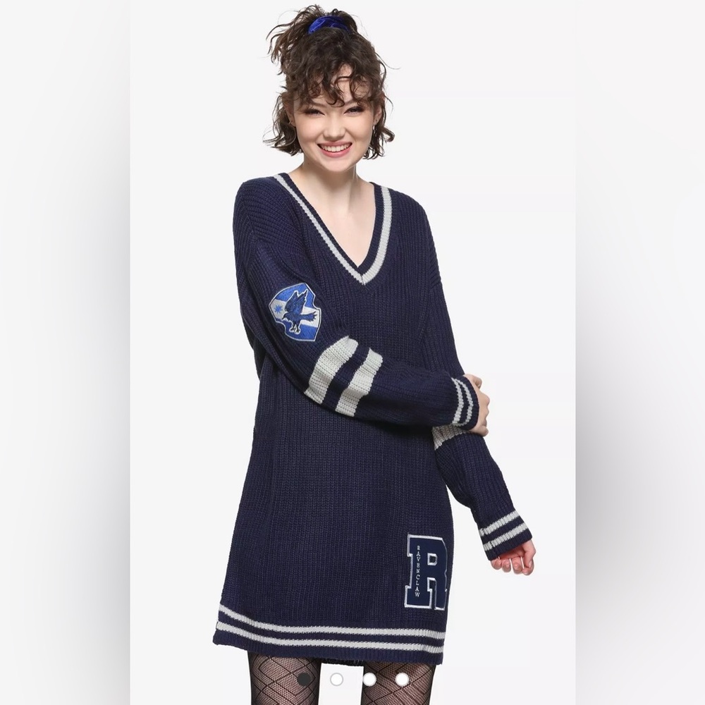 Hot Topic Harry Potter Ravenclaw Sweater Dress Size 2 Varsity
